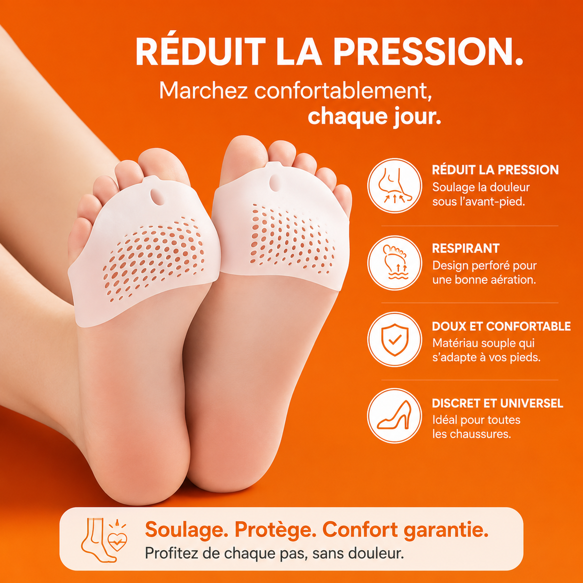 Align'Orteils™ | Correcteur et séparateur d'orteils - Veluna