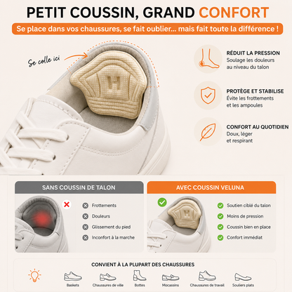 Talon Confort - Coussinet de talon anti-adhésif - Veluna